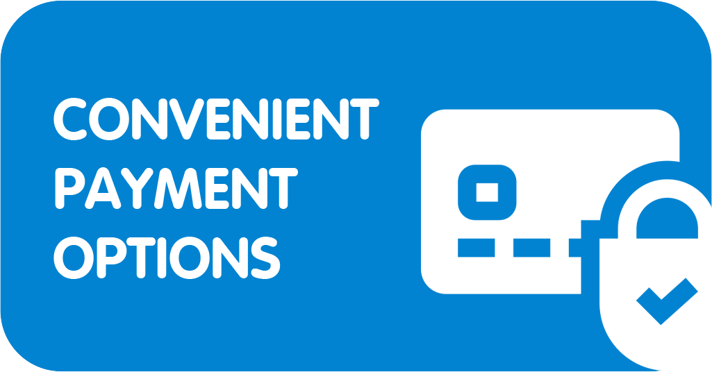 Multiple, convenient, and secure online payment options such as debit or credit cards, mobile payment services and digital wallets like GCash or GrabPay, or cash when you visit in-store